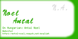 noel antal business card